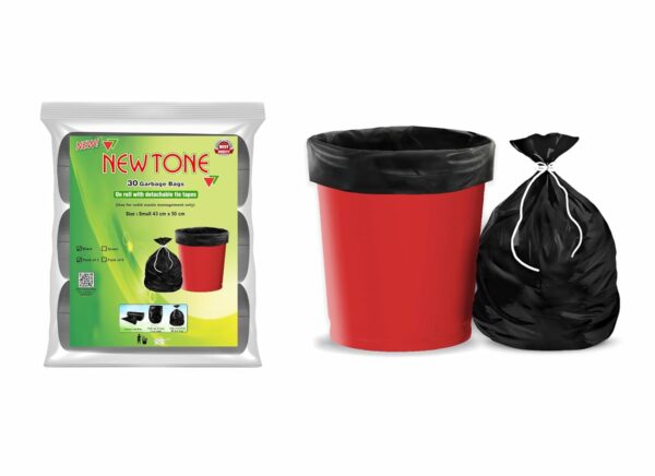 1750906453 Newtone Premium Garbage Bags Small Size 17x19 Inches90 Bags Pack of 3 Rolls with 30 Bags Each for Dustbin.jpg