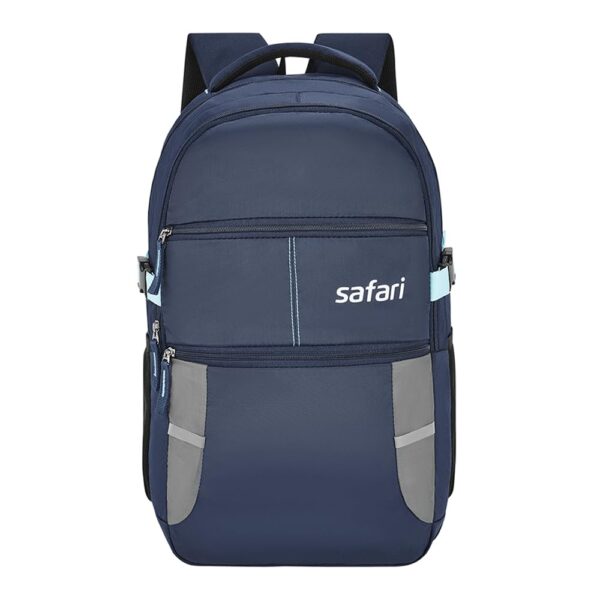 Safari Omega Spacious/Large 5 Compartment Laptop Backpack With Raincover, College
