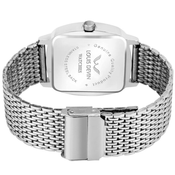 1750911105 LOUIS DEVIN Mesh Steel Chain Analog Wrist Watch for Men LD G042.jpg