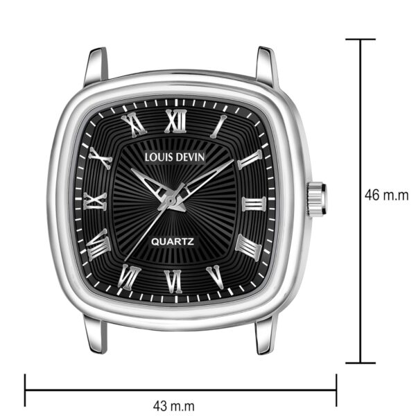 1750911106 LOUIS DEVIN Mesh Steel Chain Analog Wrist Watch for Men LD G042.jpg