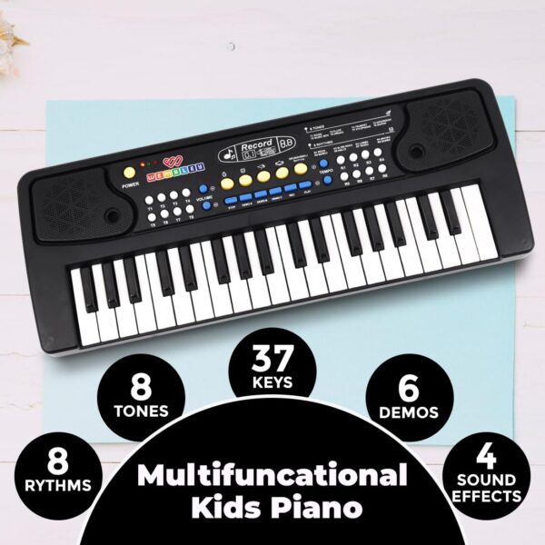 1750915520 Wembley Kids Piano with Mic Rechargeable Portable Electronic Keyboard Musical Toy for Beginners Boys.jpg