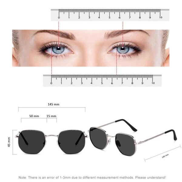 1750927985 IFLASH Small Octagonal Polarized Sunglasses for Women Men Classic Retro Metal Frame Polygon Sun Glasses UV400.jpg