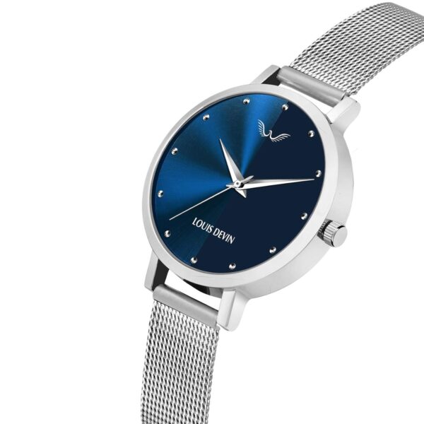 1750929744 LOUIS DEVIN LD L144 BLU CH Mesh Blue Dial Silver Band Stainless Steel Chain Analog Wrist Watch for Women.jpg