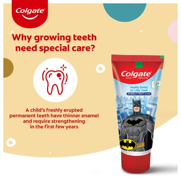 1750930548 Colgate Kids Toothpaste For 6 Years Bubble Fruit Flavour Gentle Protection Enamel Protection Tooth Paste.jpg