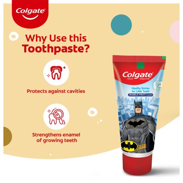 1750930549 Colgate Kids Toothpaste For 6 Years Bubble Fruit Flavour Gentle Protection Enamel Protection Tooth Paste.jpg