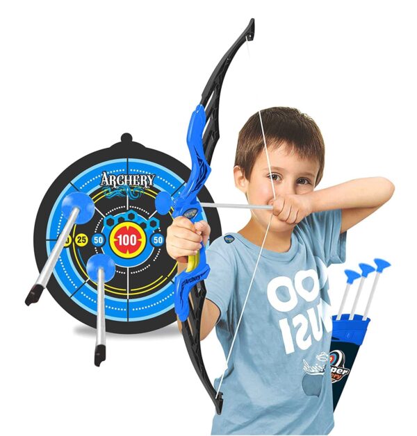 1750932106 Tec Tavakkal Kids Bow Arrow Toy Boys and Girls Basic Archery Set Outdoor Hunting Game with 3 Suction Cup.jpg