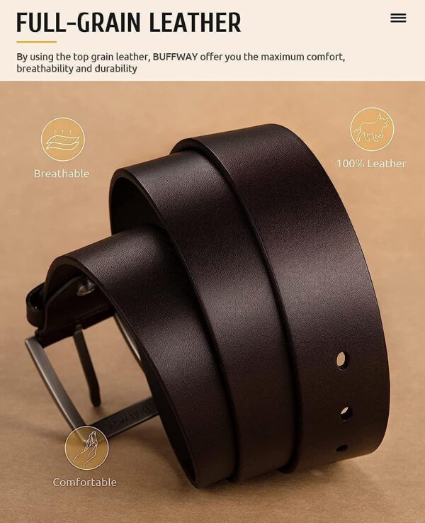 1750934369 CREATURE FormalCasual Black Color Genuine Leather Belts For Men Length 46 inches40MMBL 042 BLK.jpg