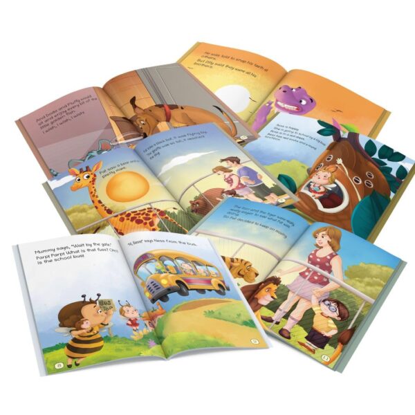 1750940175 Story Books for Kids Second Reader Illustrated Set of 6 Books Phonic stories Bedtime Stories 3.jpg