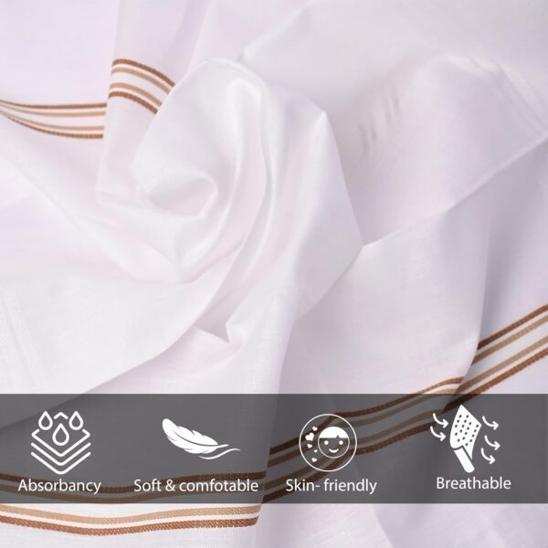 1750942575 SPIN CART Cotton Premium Collection Casual Style Handkerchiefs Hanky For Men Pack Of 12. White Striped Xxl.jpg