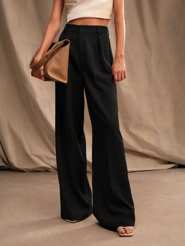 1750945477 GRECIILOOKS High Waist Trousers for Women – Flared Korean Style Formal Pants Elegant Workwear for Office.jpg