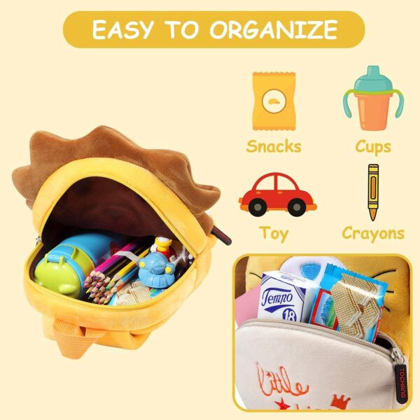 1750950727 Frantic Kids Velvet School Bag Plush Backpack Baby Girl Preschool Bags Ideal for Baby Boy Girl Picnic Bags.jpg