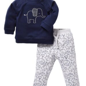 BABY GO Full Sleeves Designer Clothing Set for Baby Girls
