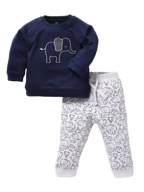 BABY GO Full Sleeves Designer Clothing Set for Baby Girls
