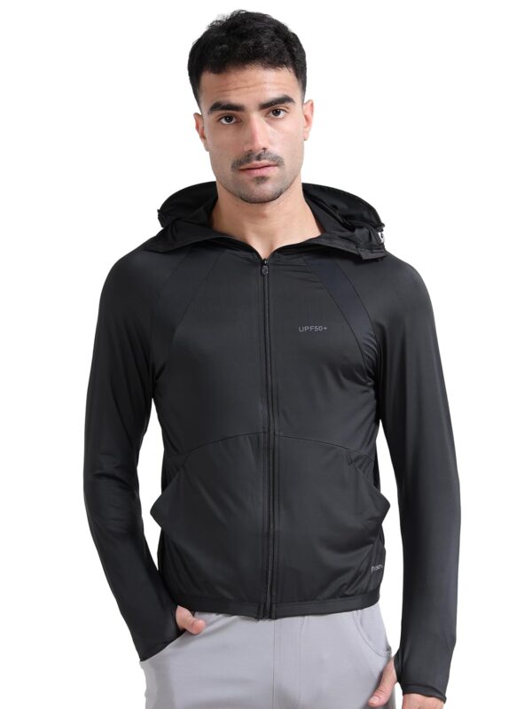 FABSPORTS Men's UPF 50+ Sun Protection Jacket – Lightweight, Full