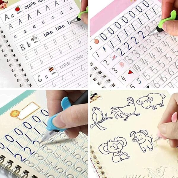 1750971949 QOKZEK Magic Practice Copybook 4 BOOK 1 PEN 10 REFILL Number Tracing Book for Pre schoolers with Magic.jpg