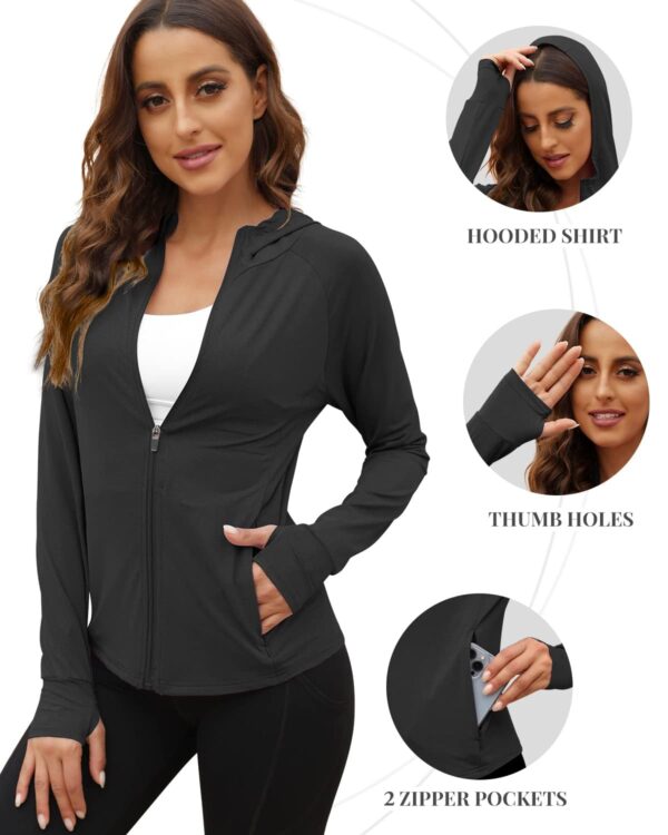 1751086499 Fashiol Summer Jackets for Women Lightweight Protection UPF 50 Zipper Long Sleeve UV Hoodie Outdoor Athletic.jpg