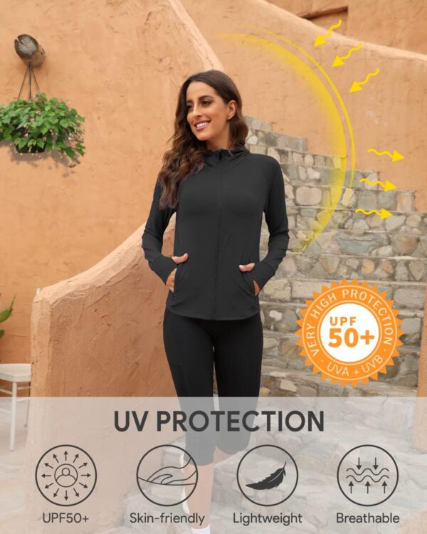 1751086502 Fashiol Summer Jackets for Women Lightweight Protection UPF 50 Zipper Long Sleeve UV Hoodie Outdoor Athletic.jpg