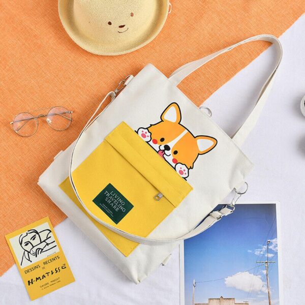 1751088204 KeepCart Canvas Tote Bag for Women Ladies Girls for School College Office Travel Shopping Daily Use 3 in.jpg