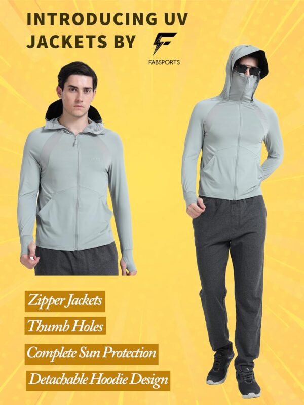 1751096566 FABSPORTS Mens UV Protection Sun Screen Jacket Sun Protection Clothing Lightweight with UPF 50 Protection.jpg