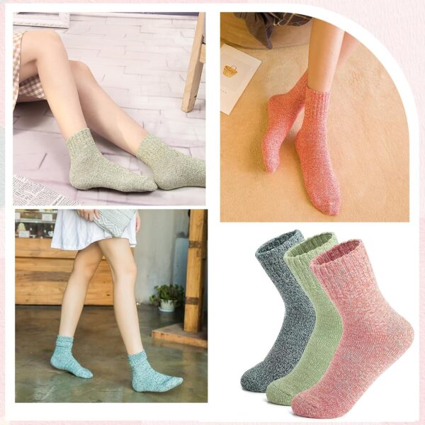 1751100068 TecoKart® Woolen Socks for Women Soft Warm and Stretchy Winter Knitted Socks Durable Elastic Fit 3 Pairs.jpg