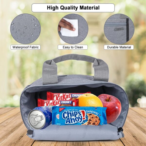 1751109557 Wooum Expandable Lunch Bag With Front Side PocketWater Resistance Tiffin Bag With Durable Pvc Material.jpg