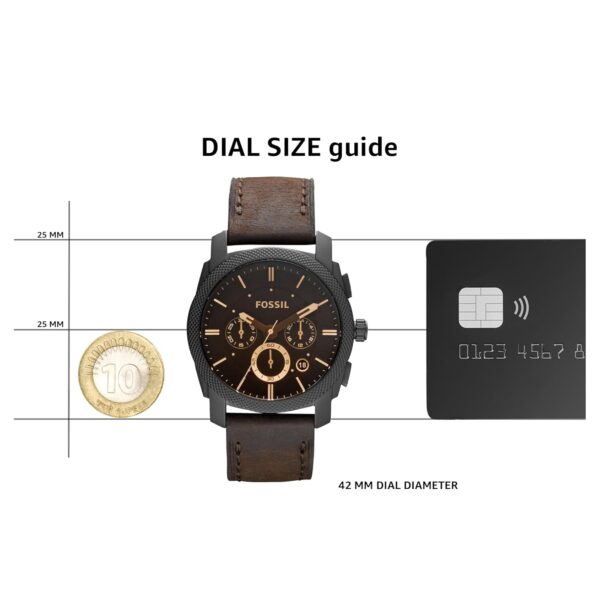 1751118499 Fossil Men Leather Machine Analog Black Dial Watch Fs4656 Band Color Brown.jpg