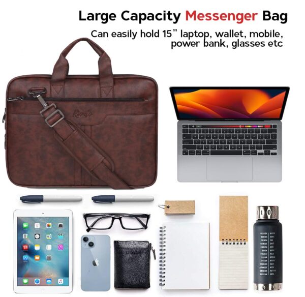 1751119632 RIONTO Messenger Bag Laptop Bag for Men PU Leather Expandable Office Bag for Men Supports Laptop Upto.jpg