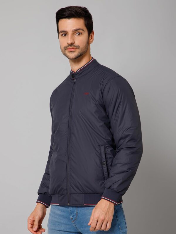 1751125104 Cantabil Solid Navy Blue Full Sleeves Mock Collar Regular Fit Mens Reversible Casual Jacket Casual.jpg