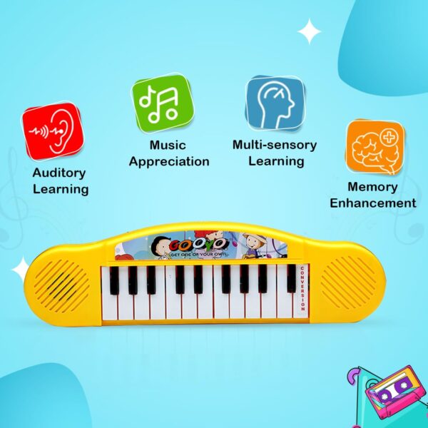 1751128236 Gooyo GY3716 Mini Portable Piano Keyboard Musical Toy for KidsBabiesGirlsBoysGifts Yellow Color Power.jpg
