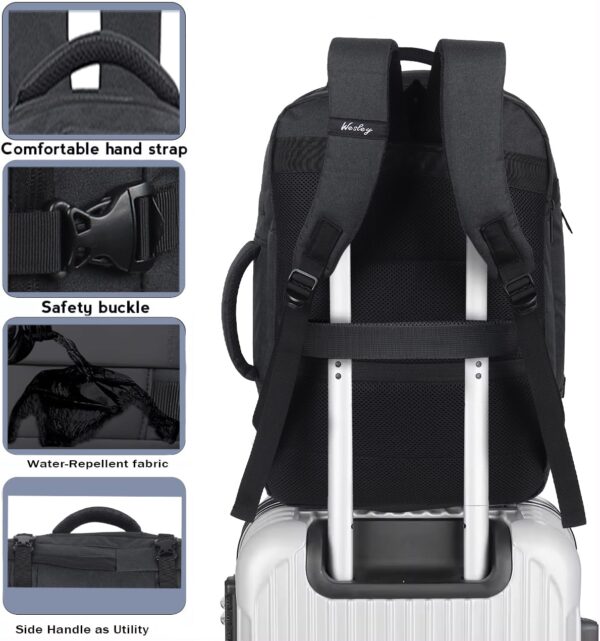 1751135400 Wesley Luxur 45 Ltrs Overnighter Expandable Travel Laptop Backpack Flight Cabin Approved Carry On with 16.jpg