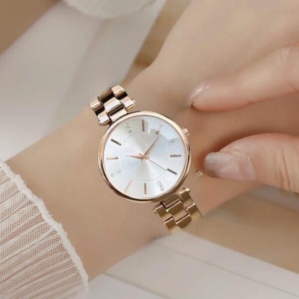 1751136408 Oculus Ladies Woman Analogue Wrist Watch Rose Gold Chain Bracelet Strap Diamond Studded Dial Watch for Girl.jpg