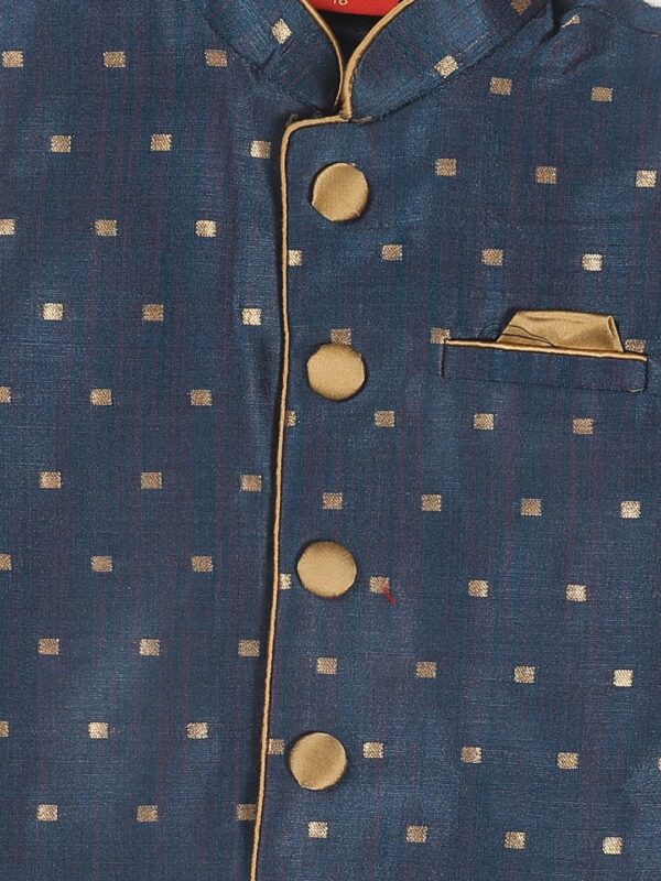 1751138629 Vastramay Infant Boys Silk Blend Nehru Jacket.jpg