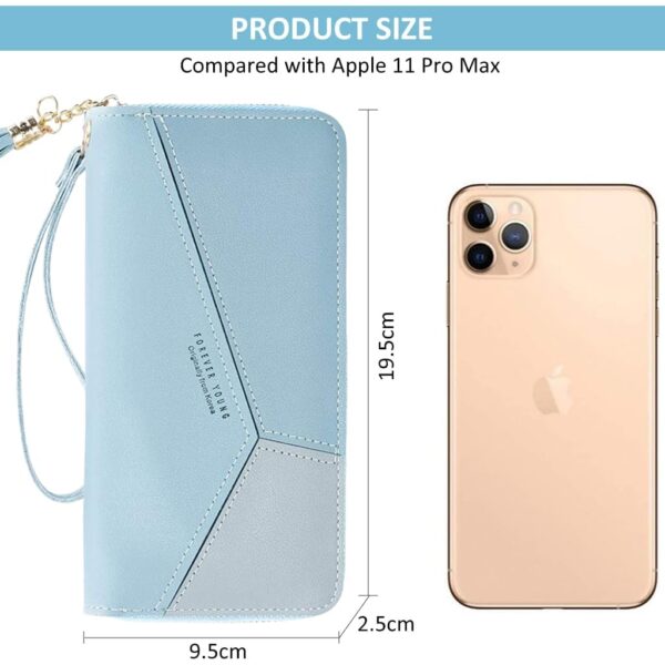 1751139707 LOVELUX Womens Long Wallet Sky Blue PU Leather Zipper Purse with Tassel Multi Slot Credit Card Holder.jpg