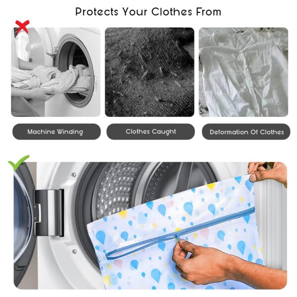 1751149207 Yellow Weaves Clothes Washing Bags Mesh Laundry Bag With Zipper for Delicates 5 Sizes Reusable for.jpg