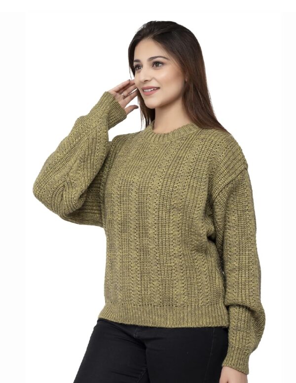 1751151226 Wear lusso Women 100 Wool Pullover Sweater Regular Fit for Winter Wear Full Sleeve Stylish Sweater.jpg