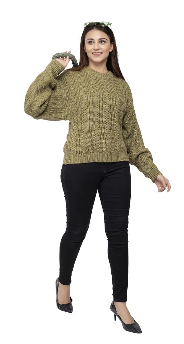 1751151228 Wear lusso Women 100 Wool Pullover Sweater Regular Fit for Winter Wear Full Sleeve Stylish Sweater.jpg