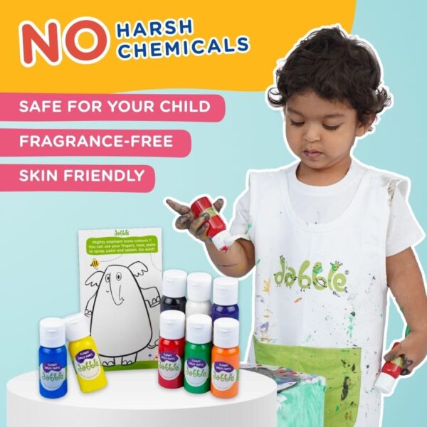 1751152623 dabble Starter Painting Fun Pack Non Toxic Finger Paint for Kids Safe Natural Colours for 1.5 Years.jpg
