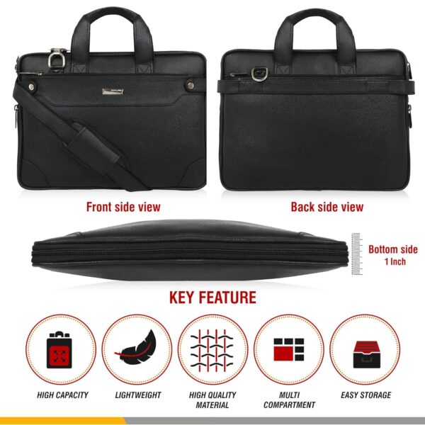 1751155289 Zipline Office Faux Leather laptop bag for Men Fits 1415.616 inch Laptop Messenger Bags For Mens 1 Black.jpg