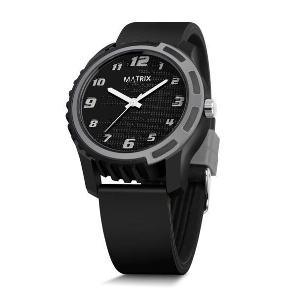 1751157777 Matrix Sportz Analog Black Dial Silicone Strap Wrist Watch for Men Boys.jpg