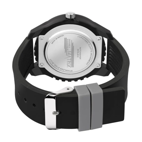 1751157778 Matrix Sportz Analog Black Dial Silicone Strap Wrist Watch for Men Boys.jpg