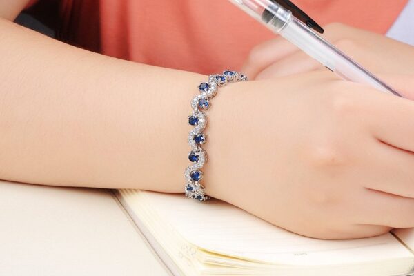 1751158820 Shining Diva Fashion Royal Blue Crystal CZ Silver Plated Stylish Bracelet Gift for Girls Women9576b.jpg