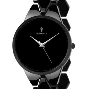 IMPERIOUS   THE ROYAL WAY Analogue Women's Watch (Black Dial)