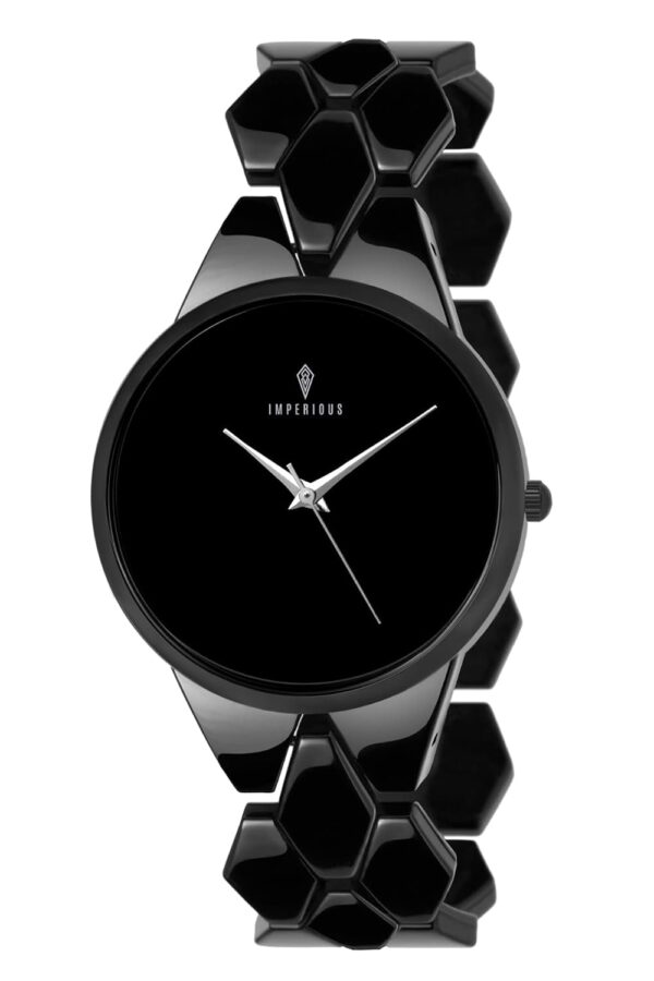 IMPERIOUS   THE ROYAL WAY Analogue Women's Watch (Black Dial)
