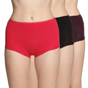 Lux Amore Women's High Coverage Super Combed Cotton Elastane Stretch