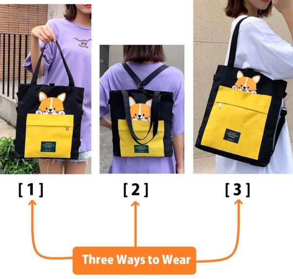 1751214599 KeepCart Canvas Tote Bag for Women Ladies Girls for School College Office Travel Shopping Daily Use 3 in.jpg