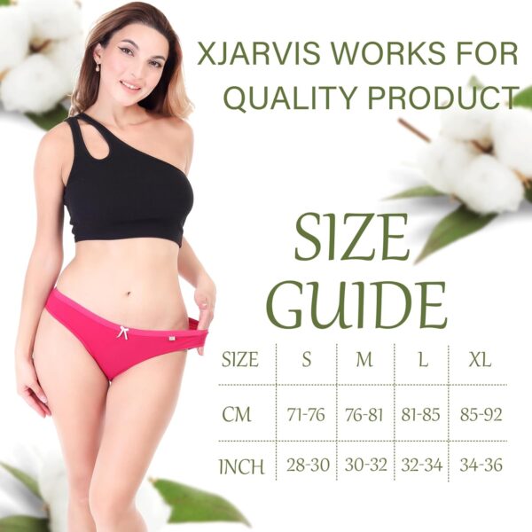 1751237474 XJARVIS® CARIBEANCHIC Womens Hipster Panty Soft Stretchable Combed Cotton Underwear High Coverage Bikini.jpg