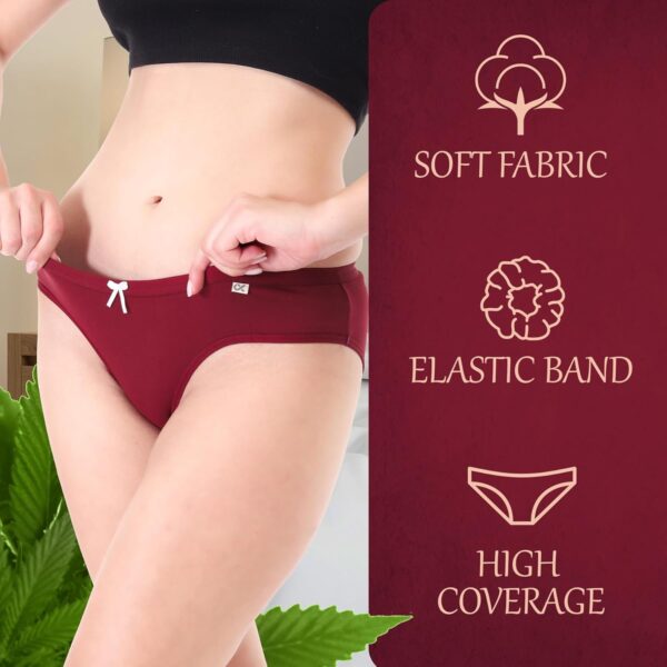 1751246157 XJARVIS® CARIBEANCHIC Womens Hipster Panty Soft Stretchable Combed Cotton Underwear High Coverage Bikini.jpg