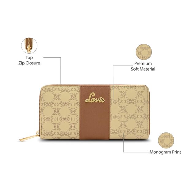 1751247082 Lavie Womens Mono Wallet Ladies Stylish Purse Bag Credit Card Money Holder Zip Around Wallet Gift.jpg