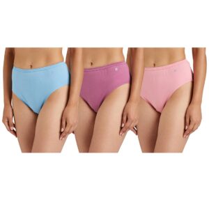 Van Heusen Women's Cotton Solid And Slub Hipster Briefs  