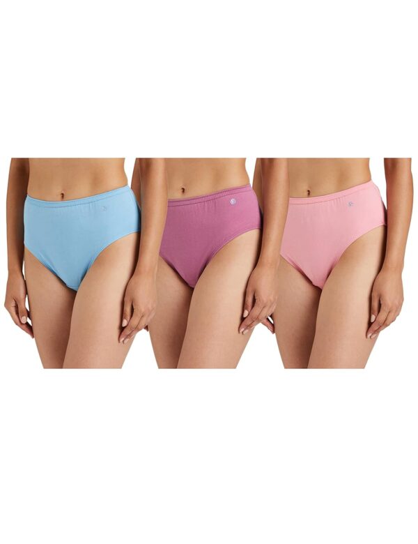 Van Heusen Women's Cotton Solid And Slub Hipster Briefs